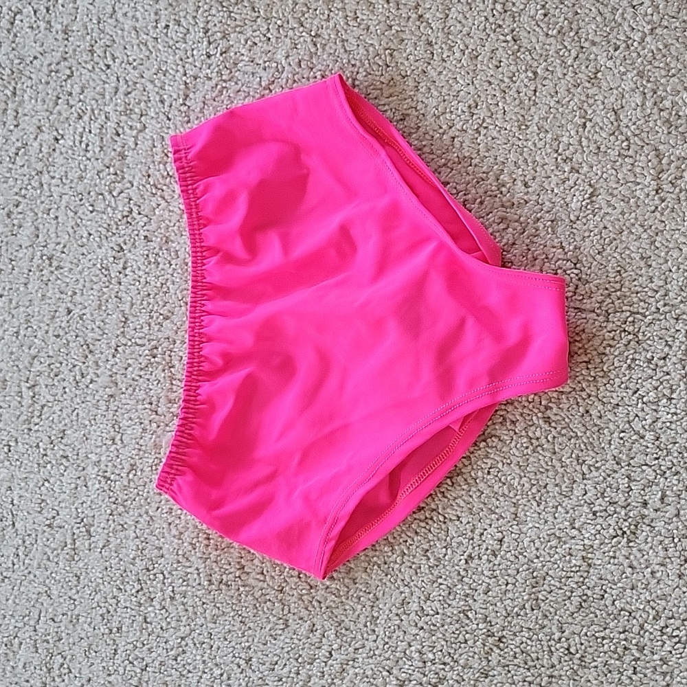 Hot pink high rise shorts